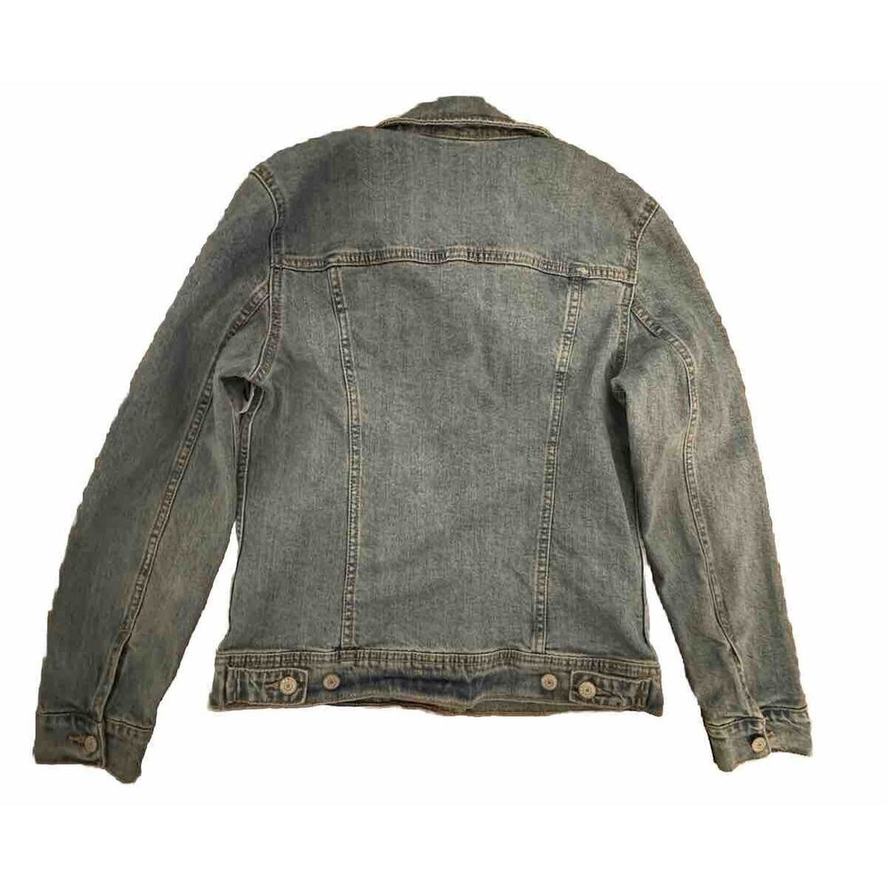 Old Navy‎ Classic Denim Boyfriend Trucker Medium Wash Jean Jacket Size S - Picture 3 of 5